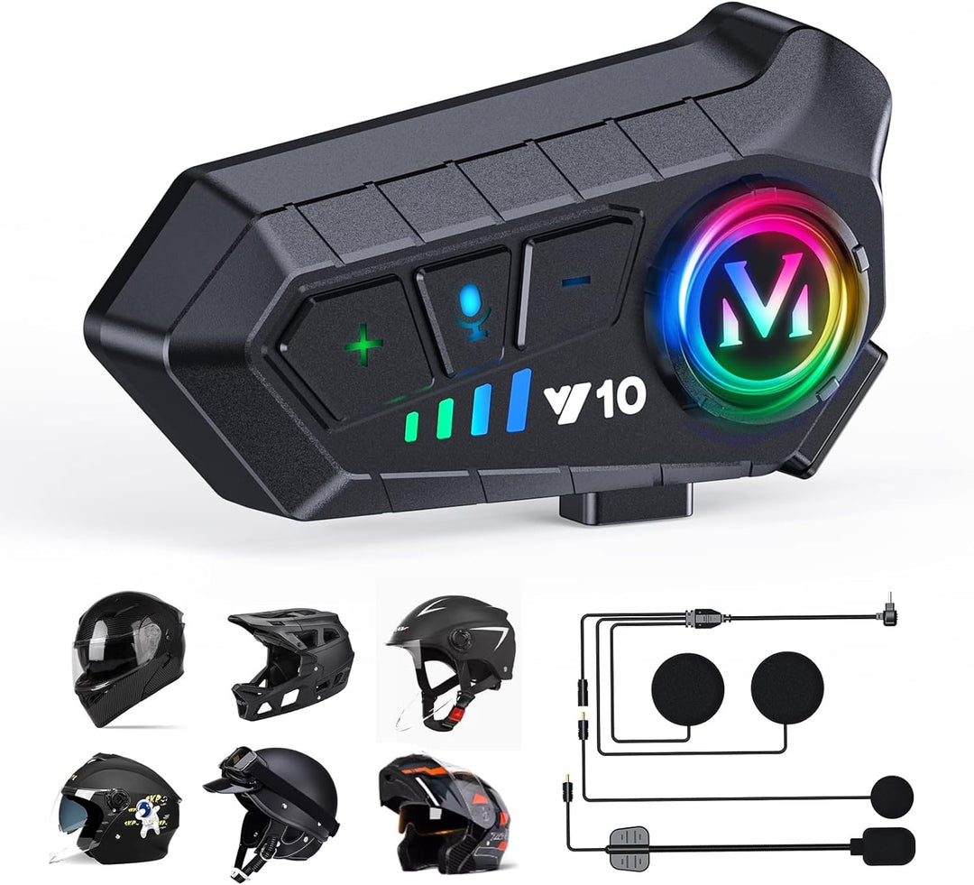 Motorradhelm Bluetooth Motorrad Helm Headset Motorcycle Helmet Bluetooth Headset Wireless DSP&CVC Ge