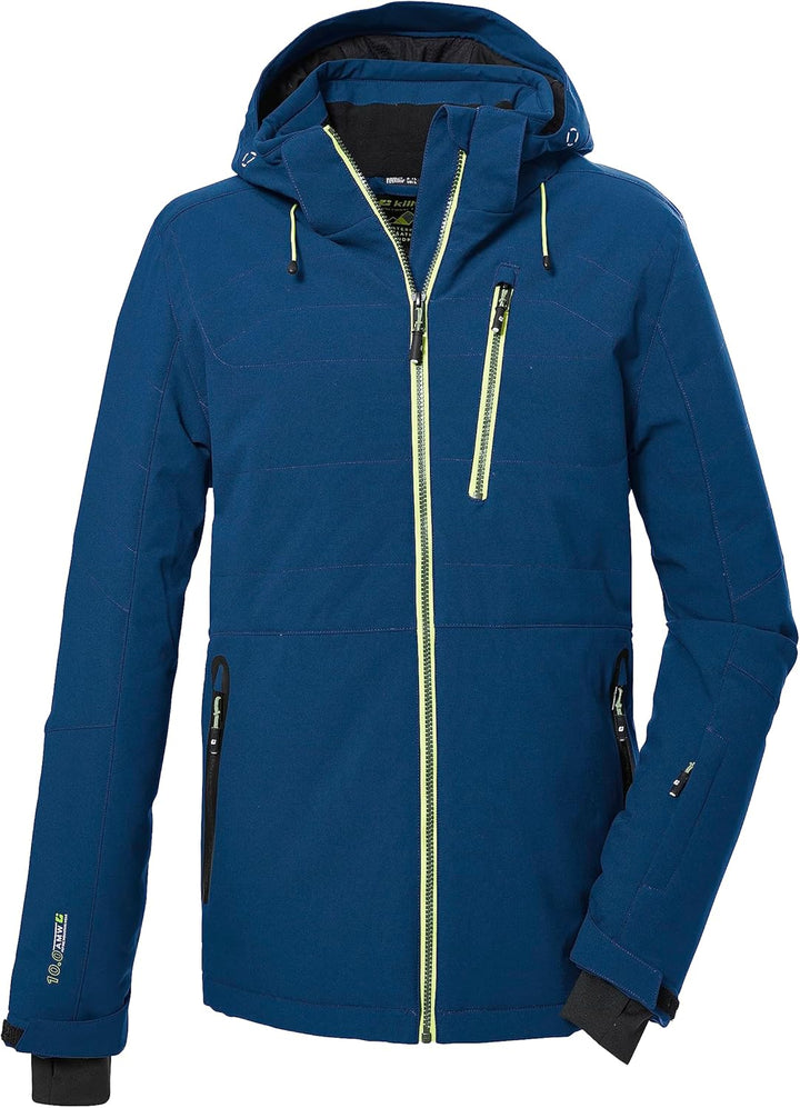 Killtec Herren Ksw 68 Mn Ski Qltd Jckt Skijacke/Jacke in Daunenoptik mit abzippbarer Kapuze und Schn