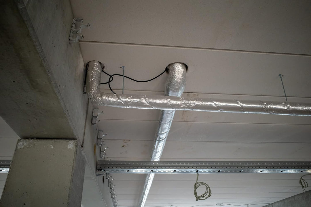 Rohrschale aus Steinwolle mit Aluminiumüberzug, Isolierung für Kaminrohre und Heizungen 80 mm