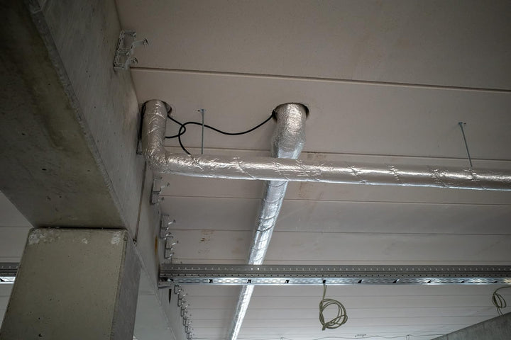 Rohrschale aus Steinwolle mit Aluminiumüberzug, Isolierung für Kaminrohre und Heizungen 100 mm