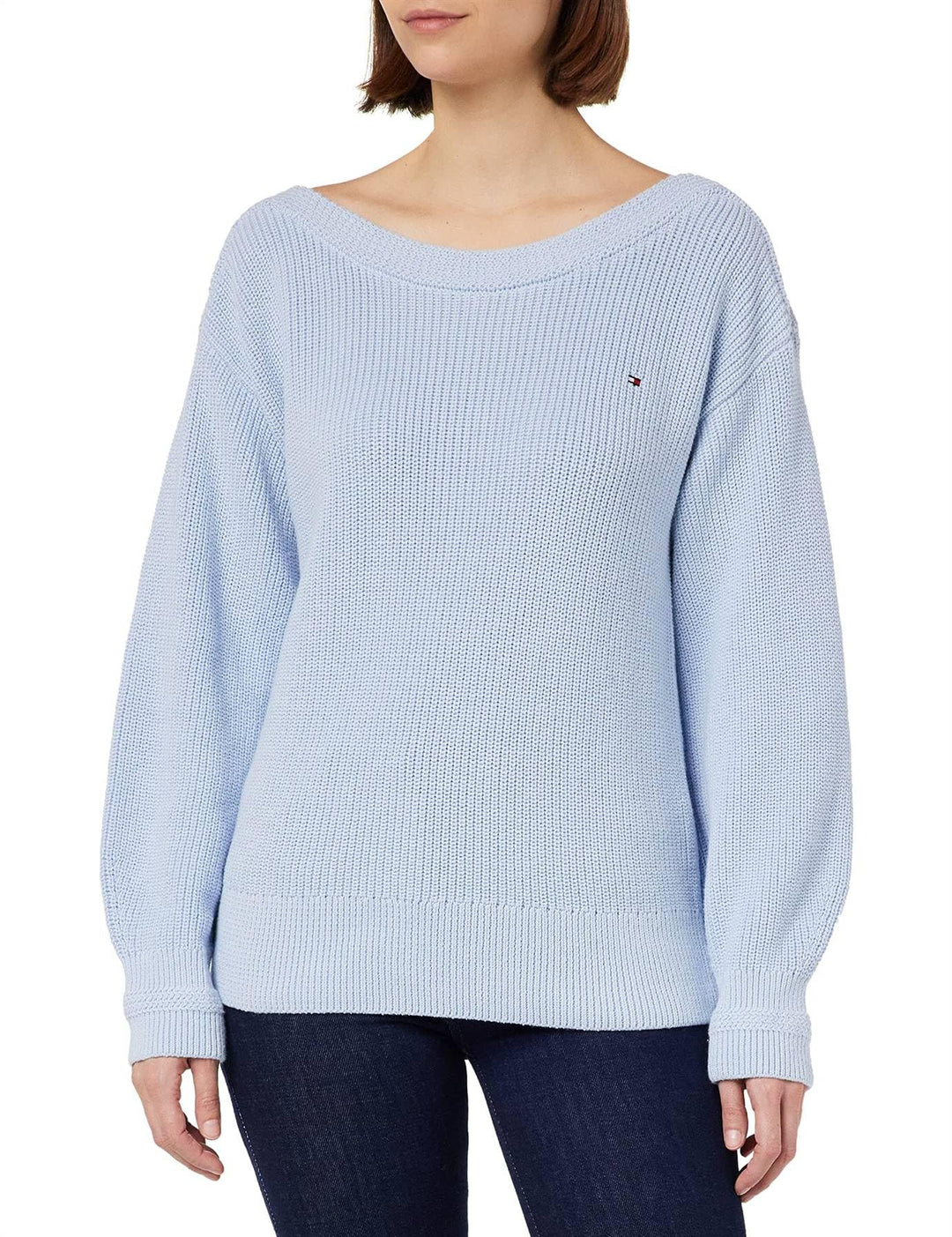 Tommy Hilfiger Damen Pullover XL Blau (Breezy Blue), XL Blau (Breezy Blue)