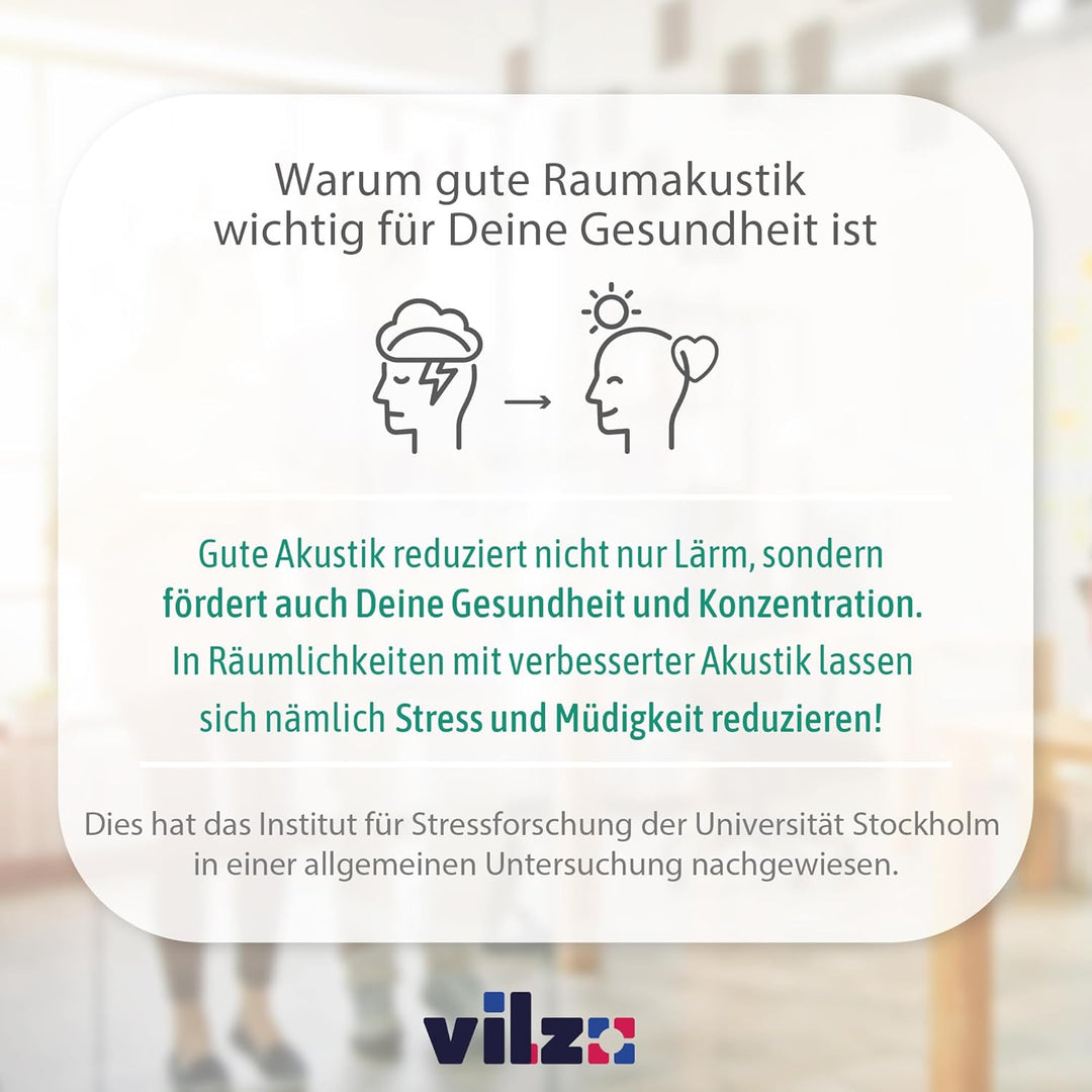vilz Hexagon Akustikplatten selbstklebend 12 Stück aus recyceltem Filz - Hexagon Wandpaneele Schalli