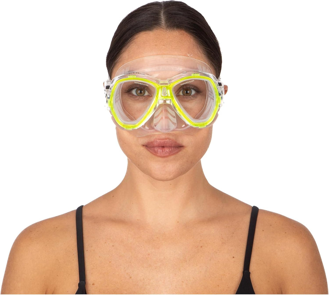 Seac Set Elba, Schnorchelset aus hypoallergenem Silikon mit Maske und Schnorchel für Erwachsene narr