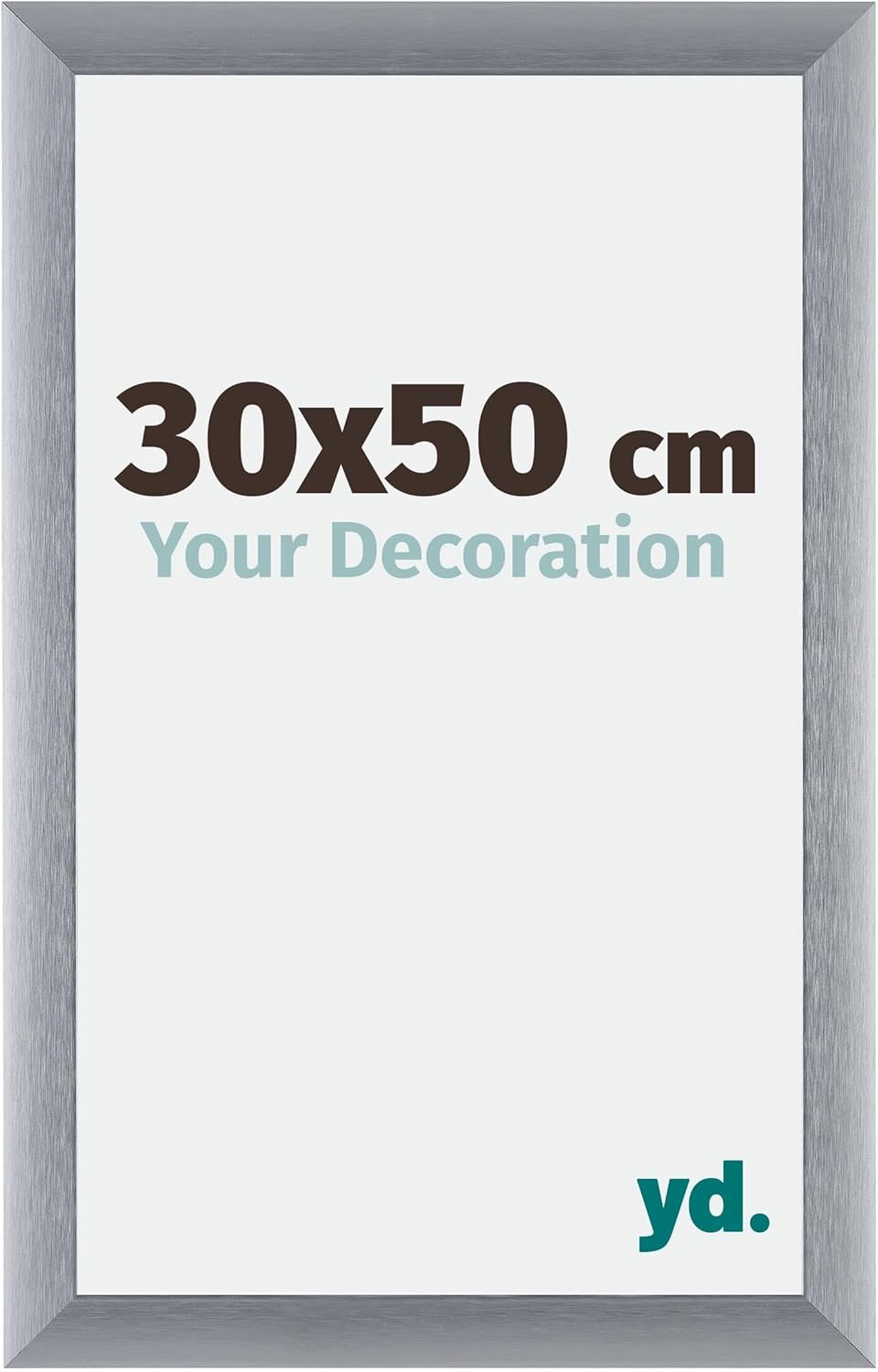 yd. Your Decoration - Bilderrahmen 30x50 cm - Bilderrahmen aus Aluminium mit Acrylglas - Antireflex
