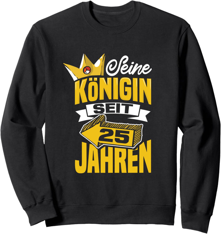 Silberne Hochzeit Hochzeitstag 25 Jahre Ehe Heirat Geschenk Sweatshirt