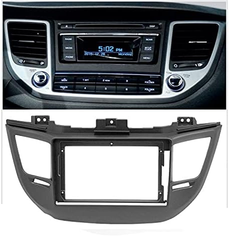 Sound way - 9" Zoll Radio Blende Einbau Rahmen Adapter Einbauset kompatibel mit Hyundai Tucson 2015-