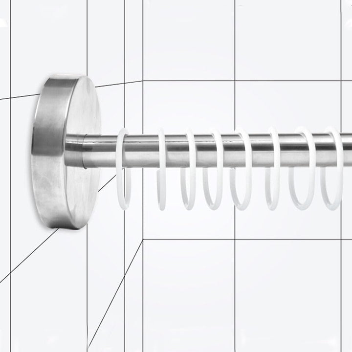 Duschvorhang Schienen Stange U-Form gebogene Toilette Badezimmer Pole Edelstahl Quadrat Duschvorhang