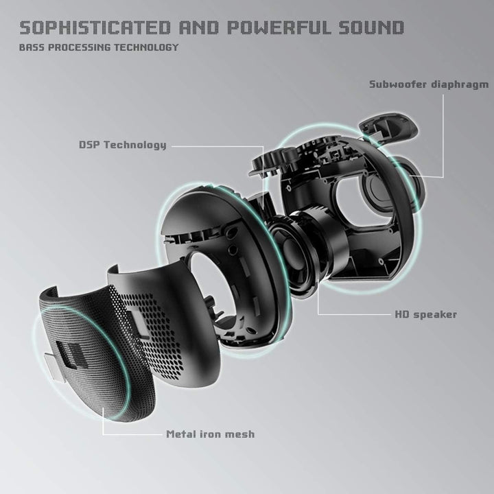 SENXINGYAN Bluetooth Lautsprecher, IPX6 Tragbarer Musikbox 360° HD-Stereo, Soundbox Mini Bluetooth L