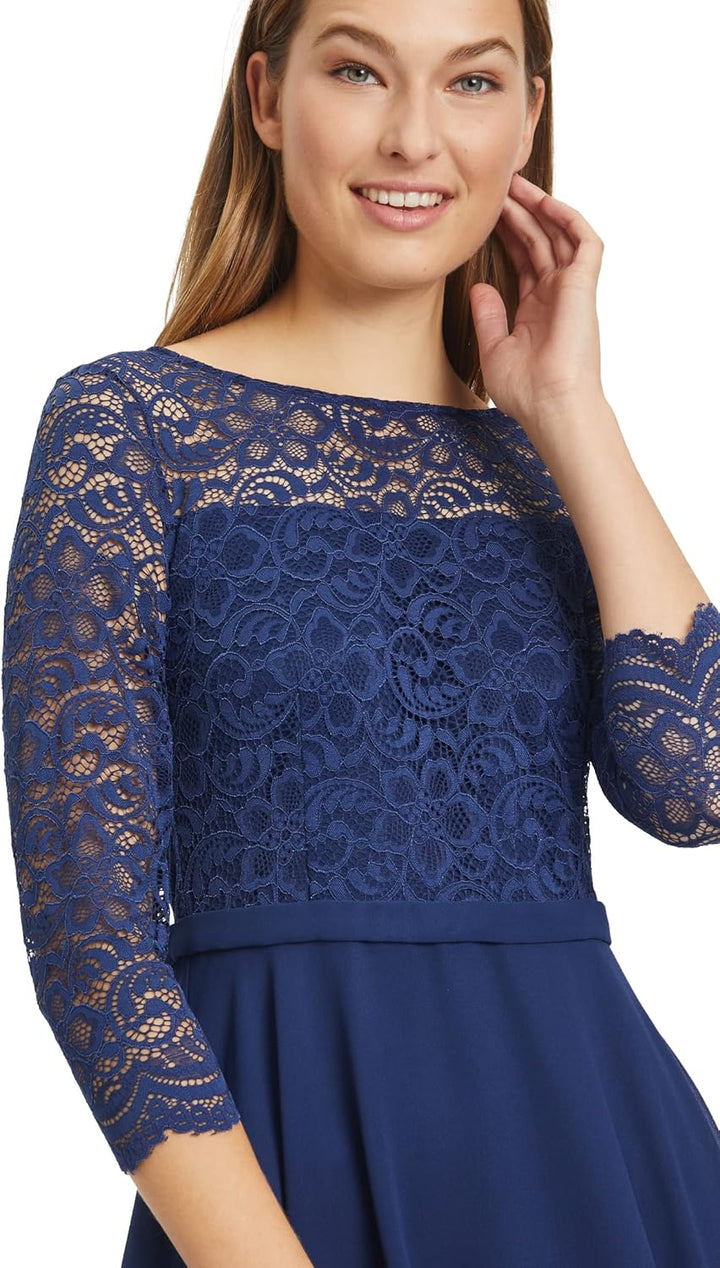 Vera Mont Damen Kleid 38 Festival Blue, 38 Festival Blue
