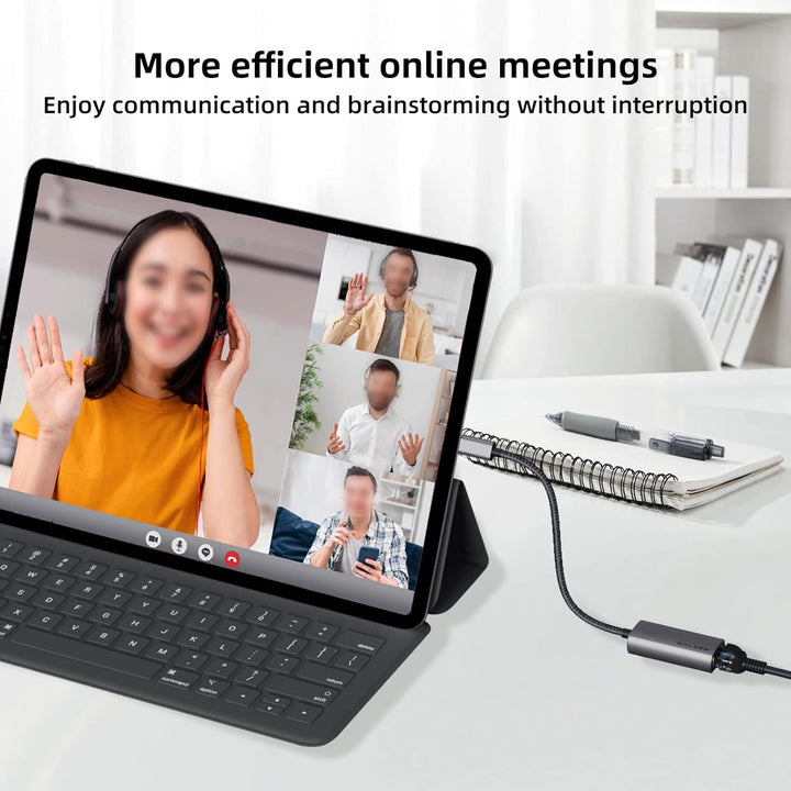 USB C auf Ethernet Adapter, WALNEW Typ C auf RJ45 Gigabit Ethernet Adapter, USB-C Thunderbolt 3 auf