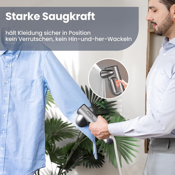Neakasa Magic 1 Steamer Dampfglätter mit Saugfunktion, tragbarer Reisedampfglätter, 2300 Pa Saugleis