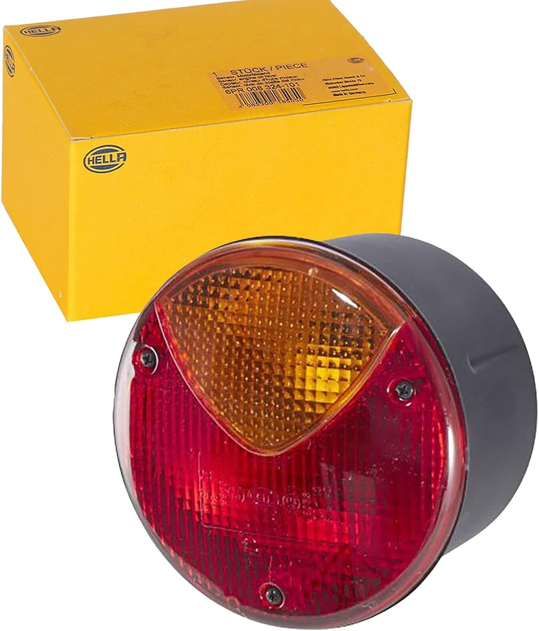 HELLA Rückleuchte - Glühlampe - 24V / 12V - Anbau/geschraubt - ECE/ADR/GGVS - Lichtscheibenfarbe: ro