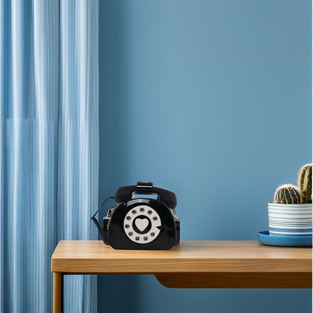 VALICLUD Umhängetasche Telefon Geformte Handtasche Retro Top Griff Tasche Neuheit Geldbörse für Frau
