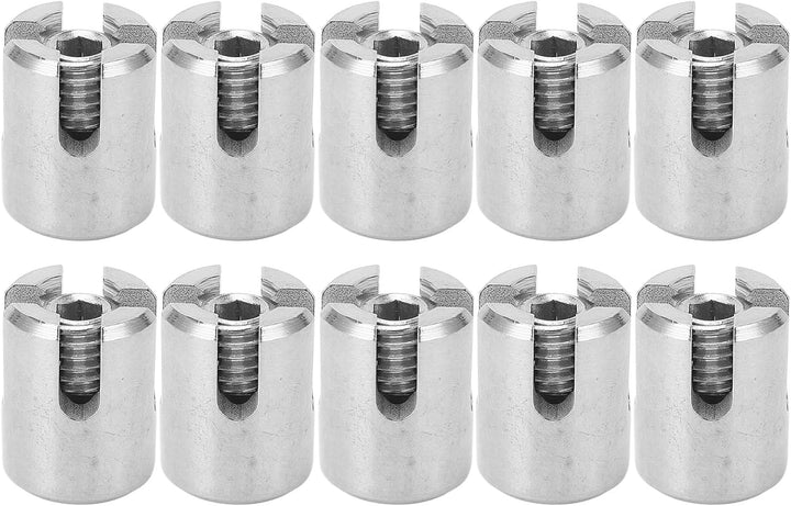 Edelstahl Kreuzklemme, 10 Stück Seilklemmen Edelstahl Kreuzkabelklemme, Drahtseilklemme für Befestig