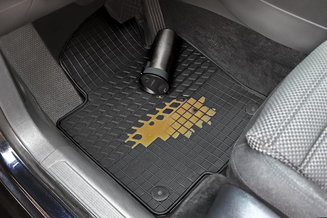 Motohobby Vorne Gummi Fussmatten Gummimatten Satz für Toyota Yaris II (2005-2011)