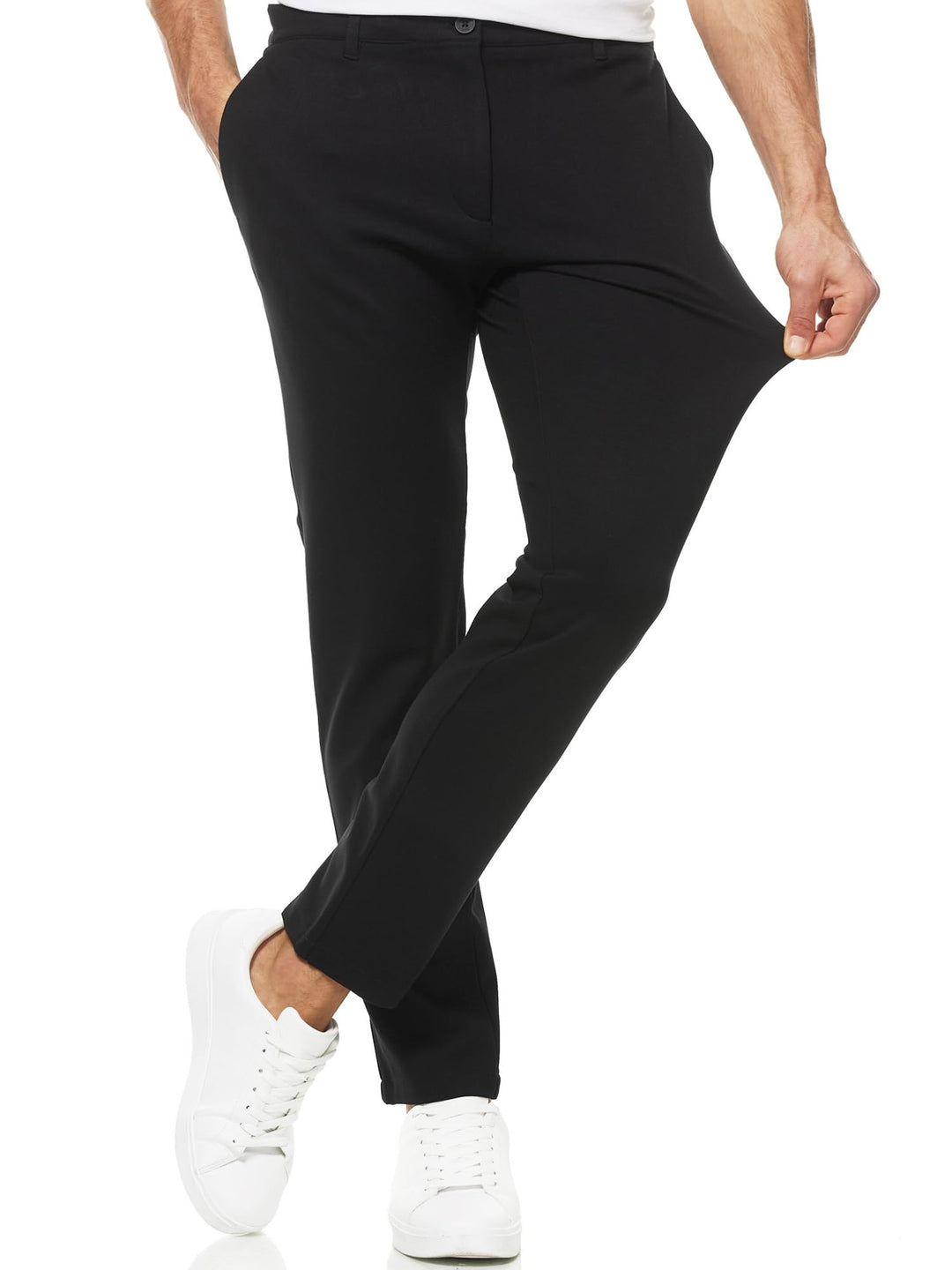 Indicode Herren Rodekro Performance Pants | Chinohose Herrenhose Super Stretch Stoffhose Bequeme Bus