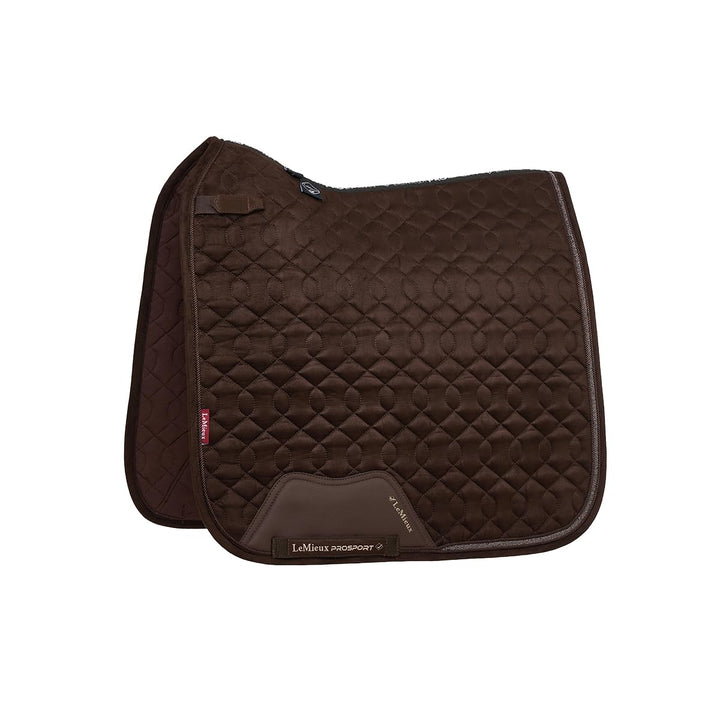LeMieux Schabracke Crystal Suede Braun - Dressur Full/WB - Braun, L