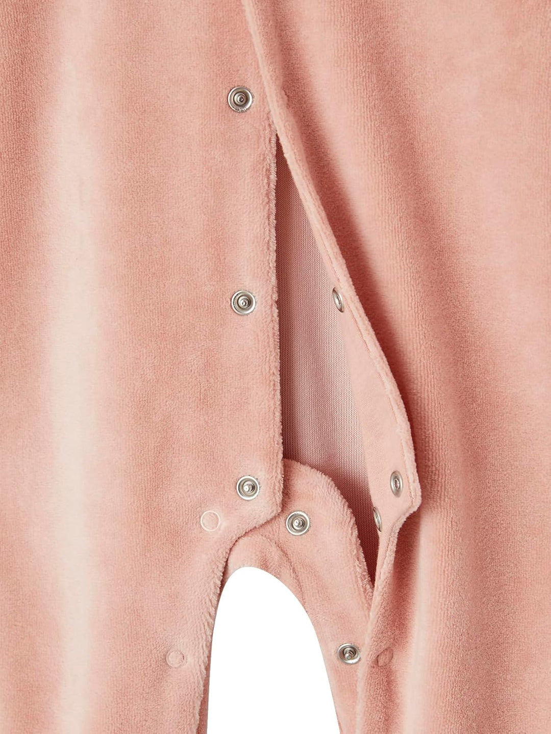 VERTBAUDET Mädchen Baby Samtstrampler mit breitem Kragen Rose 50, Rose 50
