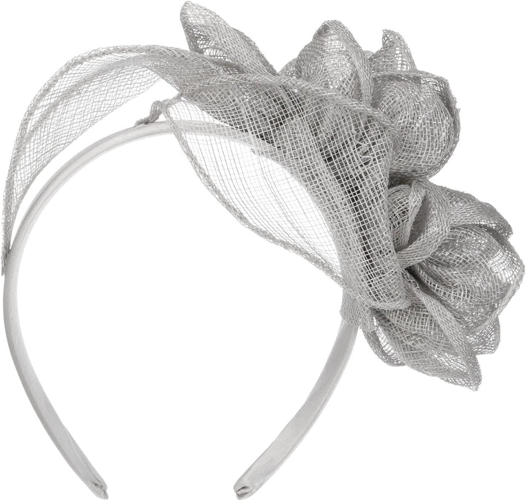 Seeberger Kaljeta Sinamay Fascinator Kopfschmuck Anlasshut Brauthut (One Size - grau)