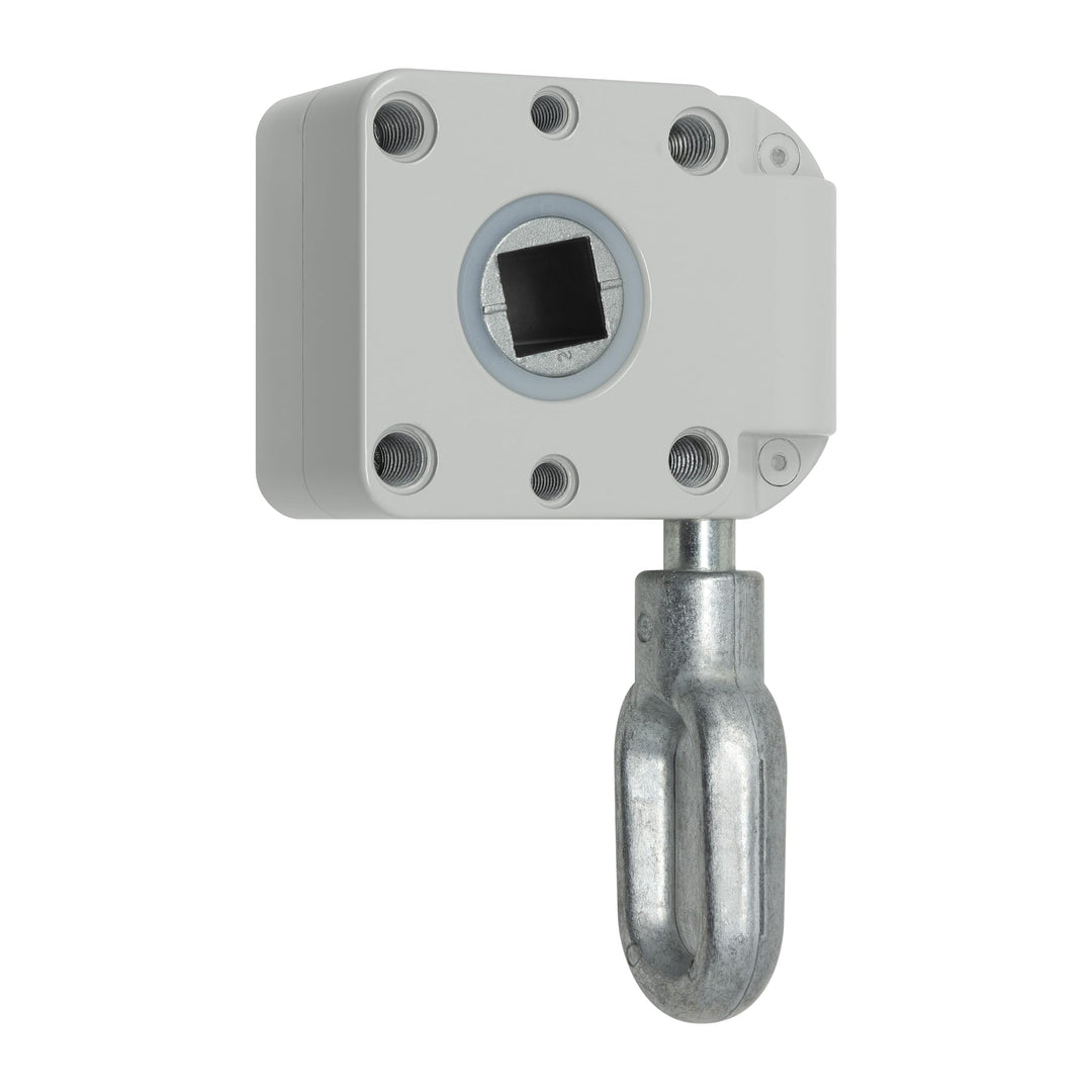 DIWARO.® | Schneckengetriebe für Markisen | Untersetzung 7:1 | RAL 7035 (lichtgrau) | 13mm Innenvier