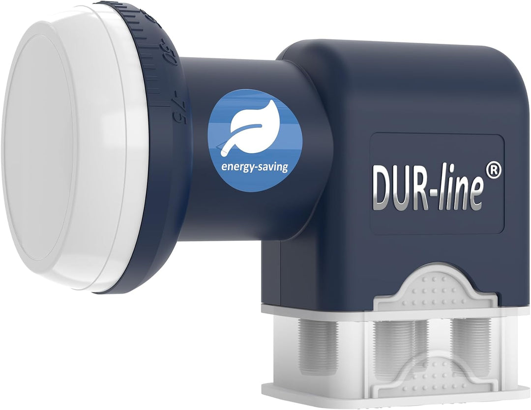 DUR-line Blue ECO Quad - Stromspar-LNB - 4 Teilnehmer - Premium-Qualität - [ Test SEHR GUT *] 4-Fach