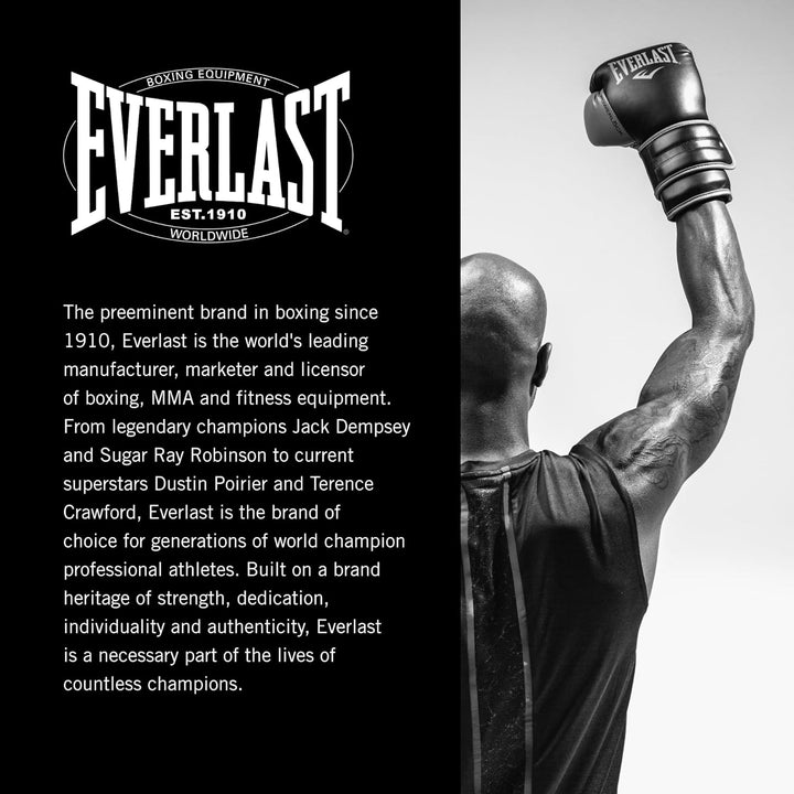 Everlast Unisex – Erwachsene Powerlock 2R Glove Handschuhe Schwarz 14oz, Schwarz 14oz