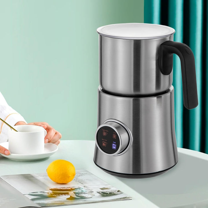 Edelstahl Milchaufschäumer 900ml 4+1 Funktionen EU-Standard 500W LED