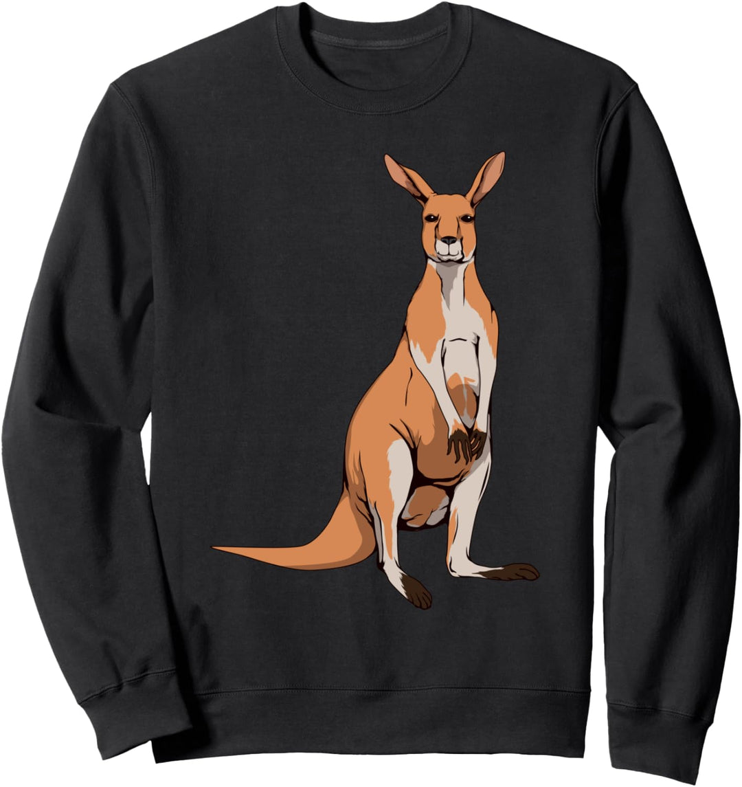 Känguru Bild Zeichnung Design Känguru Sweatshirt