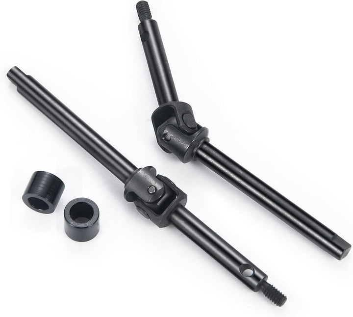 Runup Vordere Stahl Lenkung CVD Drive Shafts Set für 1/24 Axial SCX24 C10 JLU Bronco Gladiator Riege