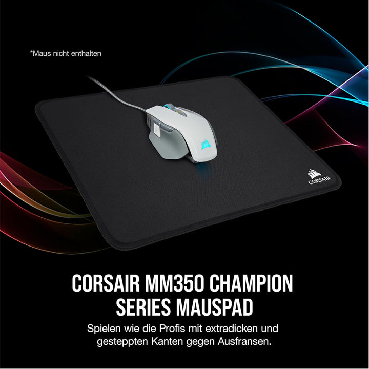 Corsair CH-9413520-WW MM350 Champion Series, Medium Premium Gaming Mauspad (Anti-Fray Cloth, Perform