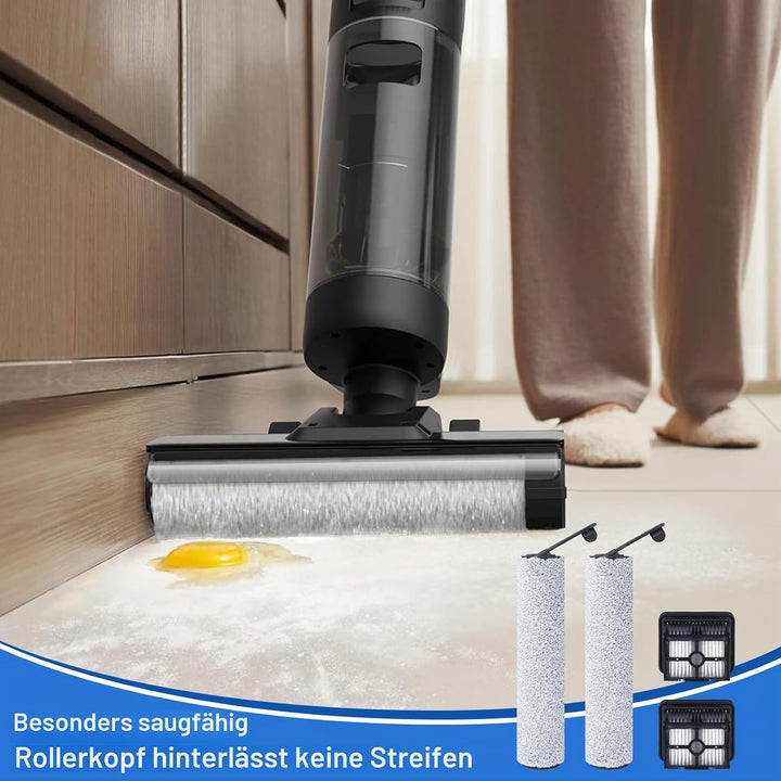 Bürstenrolle Filter Ersatzteile für DREAME M12 Smart Nass-Trocken-Staubsauger Zubehör, 2 Bürstenroll