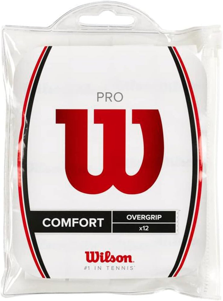 Wilson Griffband Pro Overgrip 12 Pack, Weiss
