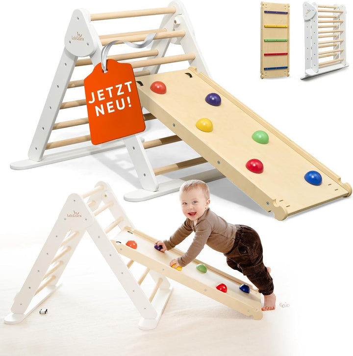 Lululearn® Kletterdreieck [Ultra-SICHER] - Ideal als Klettergerüst Indoor & Outdoor Spielzeug - Klet