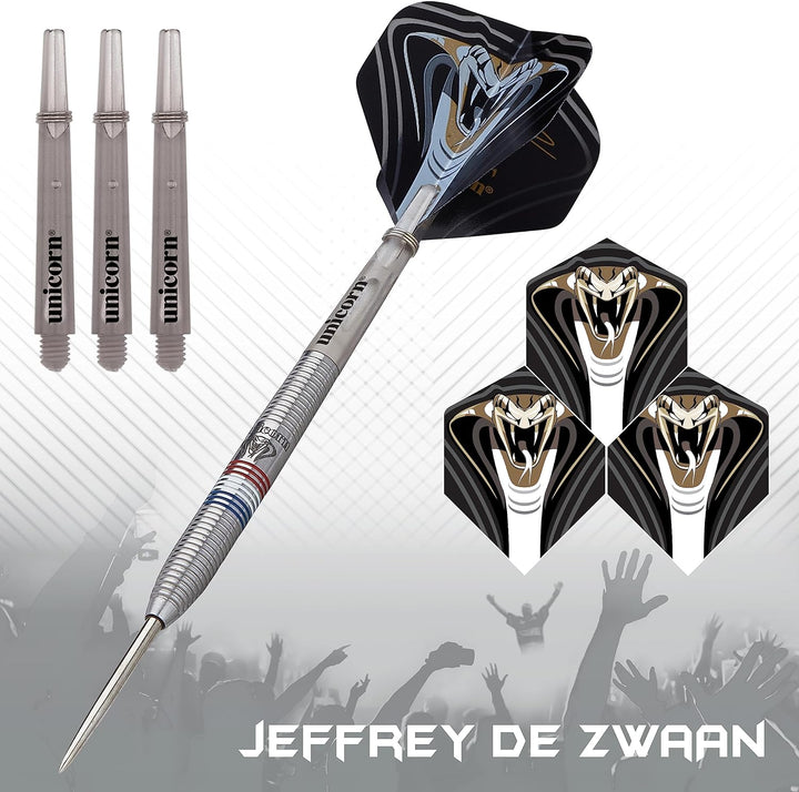 ‎Unicorn Maestro Phase 2|Jeffrey De Zwaan | Dartpfeile mit Stahlspitze 23 g silber, 23 g silber