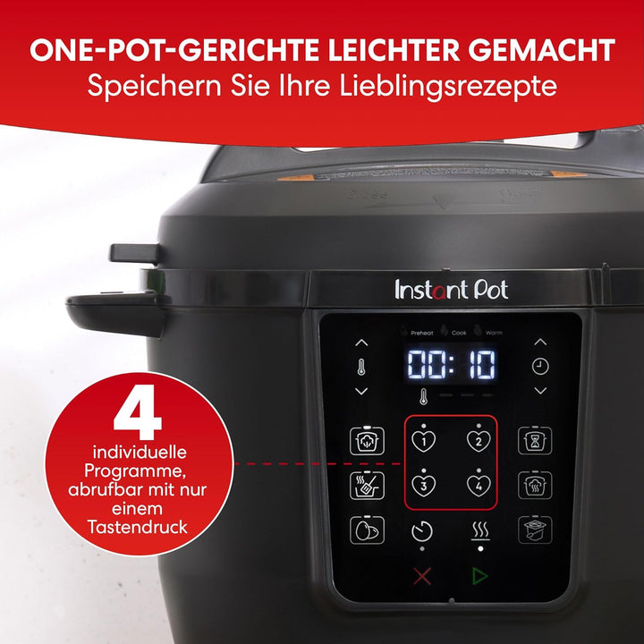 Instant Pot Multikocher, 5.7L 7-in-1 Smart Cooker - Schnellkochtopf, Schongarer, Reiskocher, Sautier