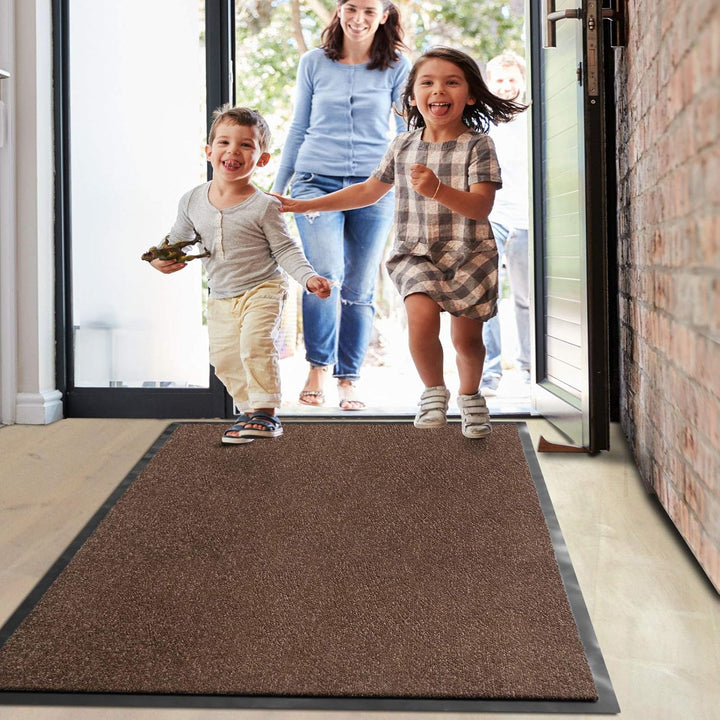 Floordirekt Schmutzfangmatte Monochrom | Fussmatte in 10 Grössen & 8 Farben | Türmatte für innen & a