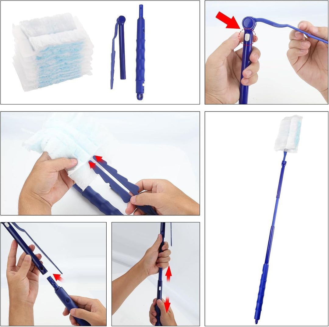 40 Stück Staubmagnet Duster Nachfüllpack für Swiffer Staubwedel Teleskop Starterset Staubwischer Sta