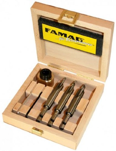 FAMAG 3577 Bohrer-Senker-Satz 5mm mit Tiefenanschlag, Senkdurchmesser 12mm Boher-Senker-Satz 5mm, Bo