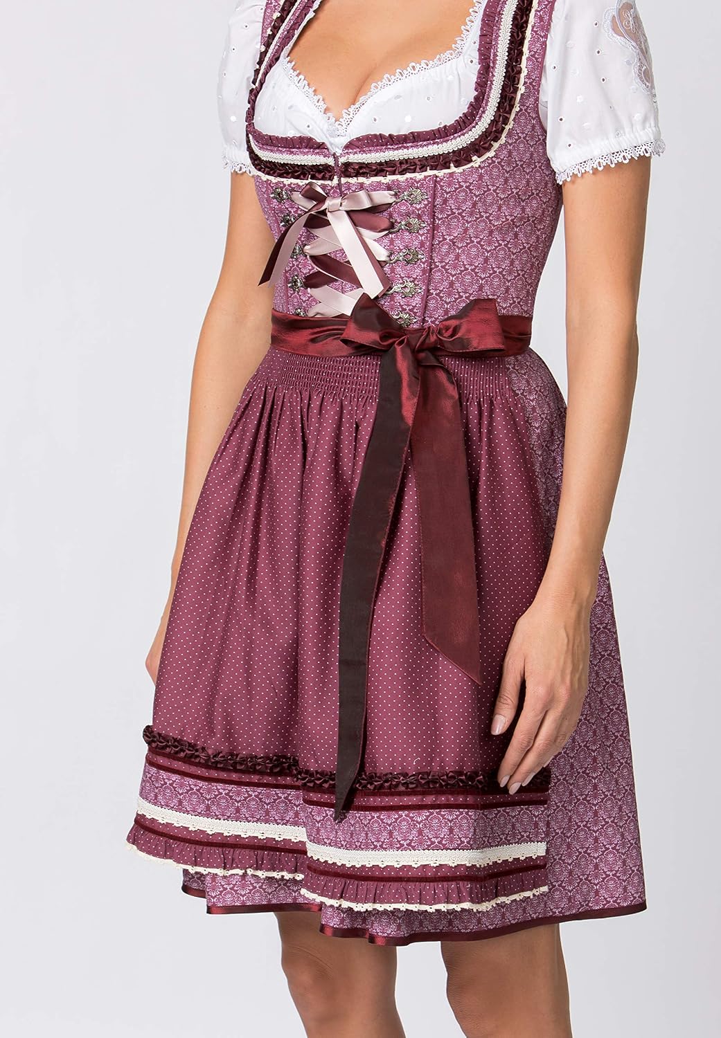 Stockerpoint Damen Angelica Kleid 38 Bordeaux, 38 Bordeaux