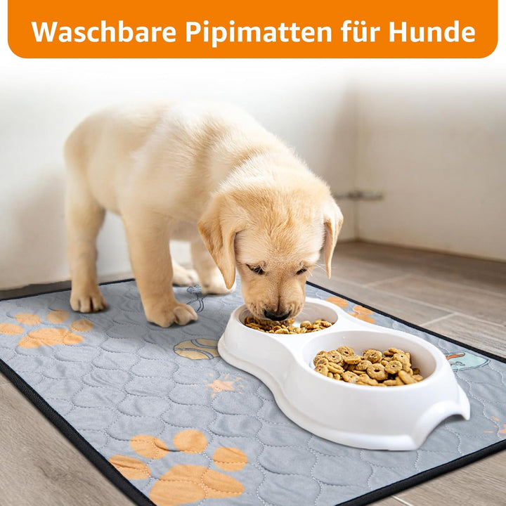 Wiederverwendbare Welpenunterlagen, 2er Pack super saugfähige PIPI Matten für Hunde, rutschfeste Hun