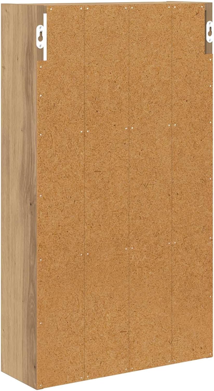 vidaXL Badezimmer-Wandschrank Kunsthandwerk Eiche 40 x 14 x 70 cm, Moderner Badschrank, rechteckiges