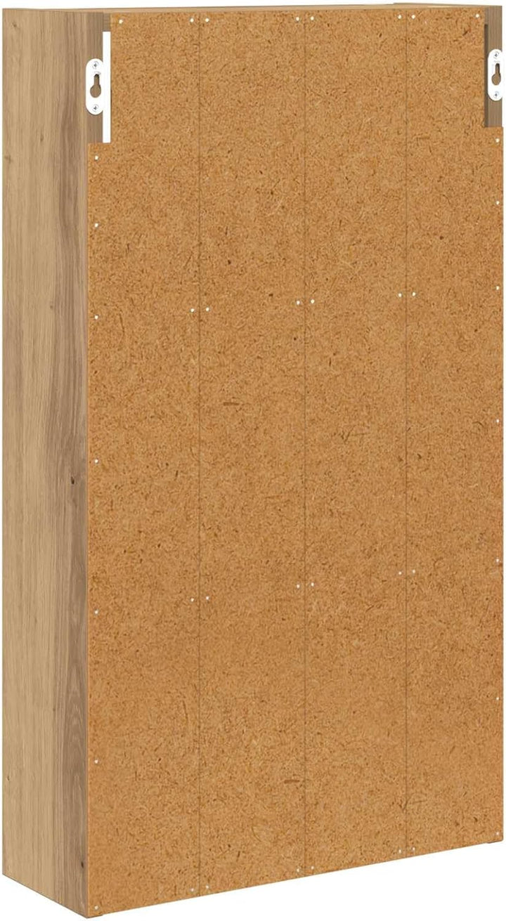 vidaXL Badezimmer-Wandschrank Kunsthandwerk Eiche 40 x 14 x 70 cm, Moderner Badschrank, rechteckiges