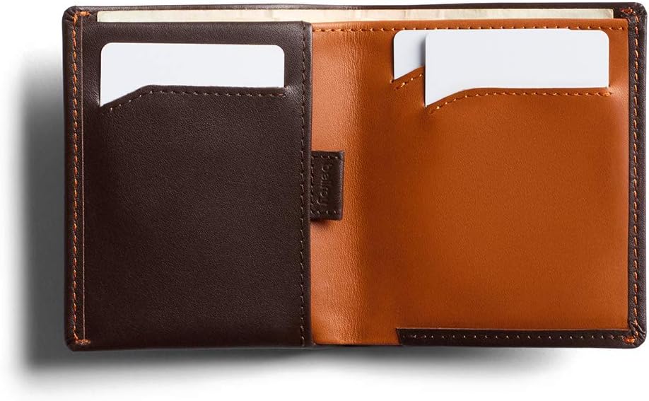 Bellroy Note Sleeve – dünne Lederbörse, mit RFID-Schutz (max. 11 Karten Plus Scheine) - Java Caramel