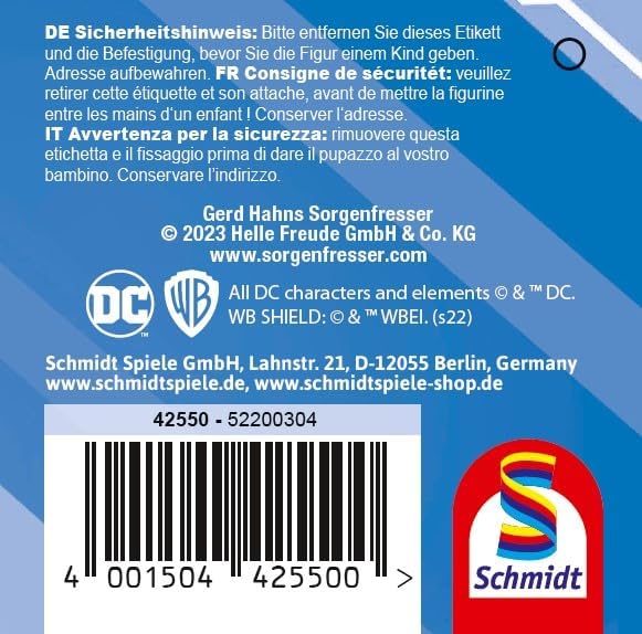 Schmidt Spiele Sorgenfresser, Batman, 30 cm, Gold