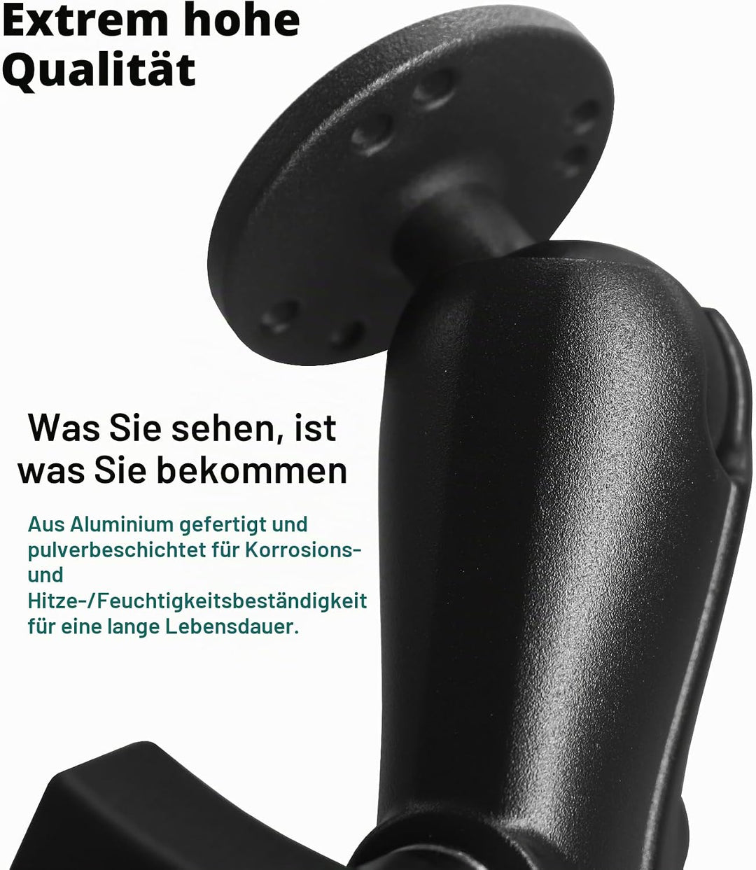 1,5 Zoll AMPS-Halterung, Doppelkugelhalterung mit 38mm/1,5&