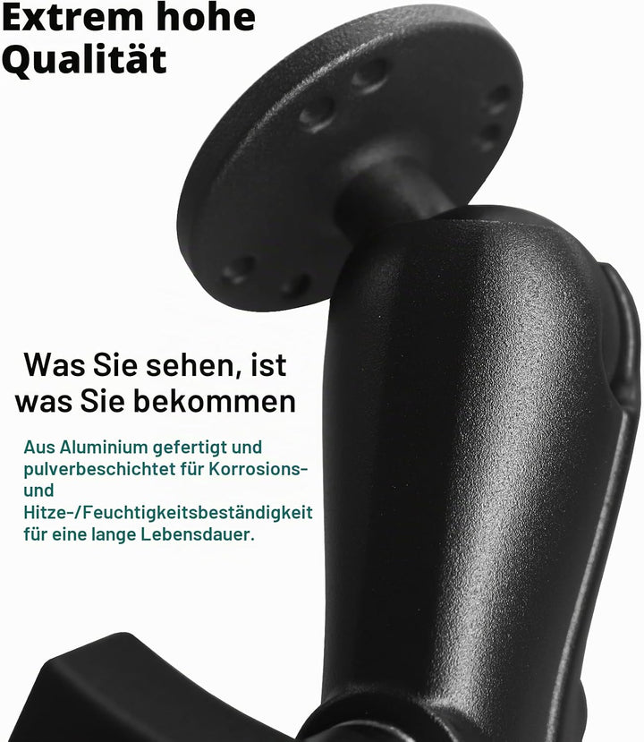 1,5 Zoll AMPS-Halterung, Doppelkugelhalterung mit 38mm/1,5&
