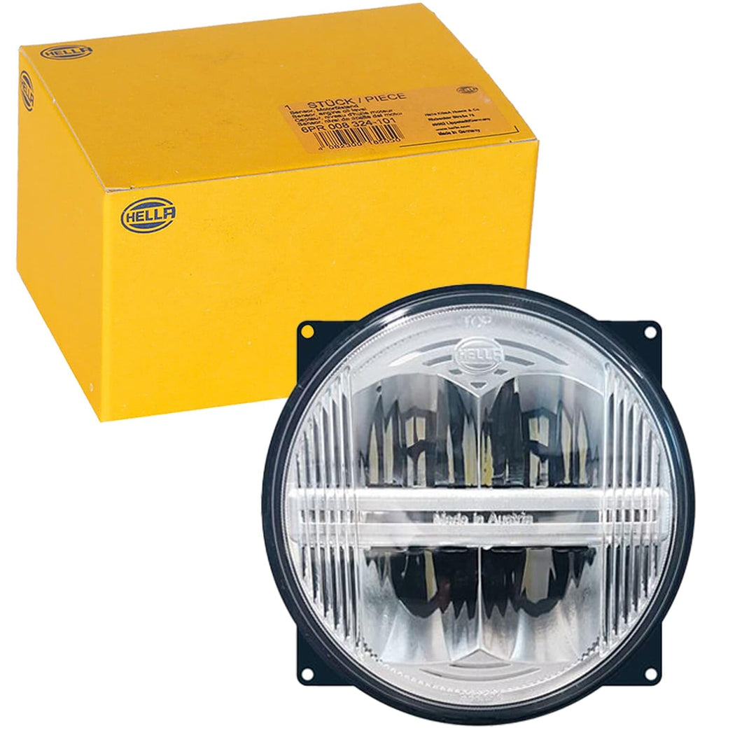 HELLA - LED-Hauptscheinwerfer - M133 - 12V - Einbau - glasklare Streuscheibe - Lichtscheibenfarbe: t