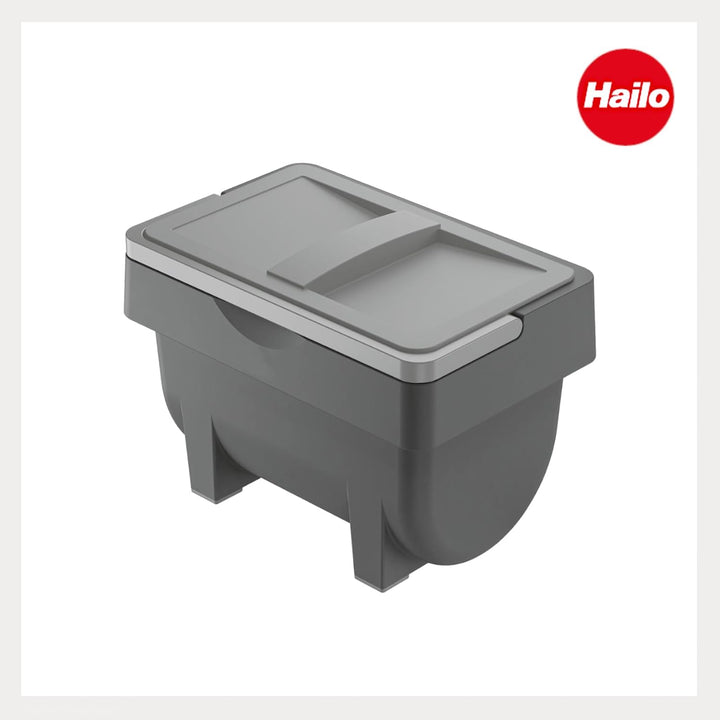 Hailo Kitty 4 Ltr Vorratsbehälter Kompostsammler Bio Abfallsammler Box universal One Size Grau, One