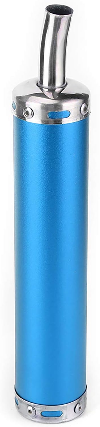 Auspuff, Yctze Edelstahl Auspuff Schalldämpfer 20mm/0.8in Modifizierte Teile für 2-Takt Motorrad Sch
