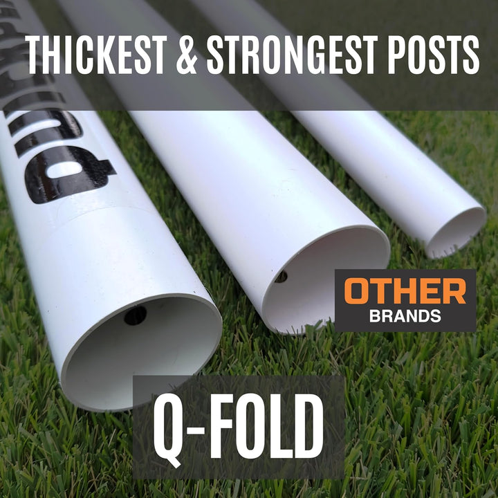 QUICKPLAY Q-Fold Match Fussballtor für Garten Kinder und Erwachsene | 30 Sekunden faltbares für einf
